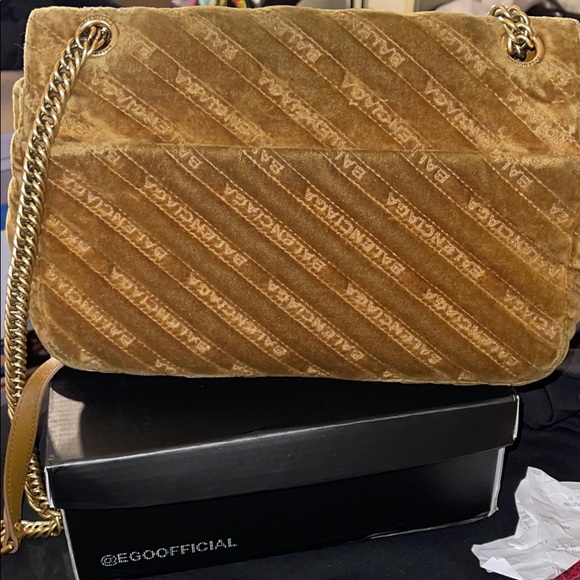 Balenciaga Camel Suede Charm Bag - Picture 2 of 6